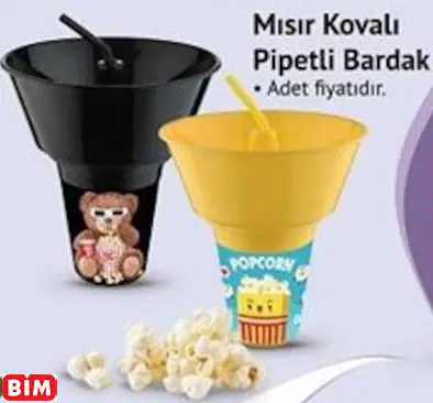 MISIR KOVALI PİPETLİ BARDAK